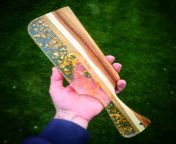 Ever wanted to be spanked by 24k Gold? Laburnum (aka Gold Chain) wood and Gold infused resin spanking paddle! from gold chain weared mallu aunty sex cilip for donloding