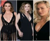 Alison Brie, Elizabeth Olsen, Brie Larson.. Choose one to finish on the cleavage.. from brie larson nude