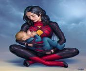 Spider-Woman Breastfeeding by Candra Gloomblade from a woman breastfeeding a puppy on vimeo